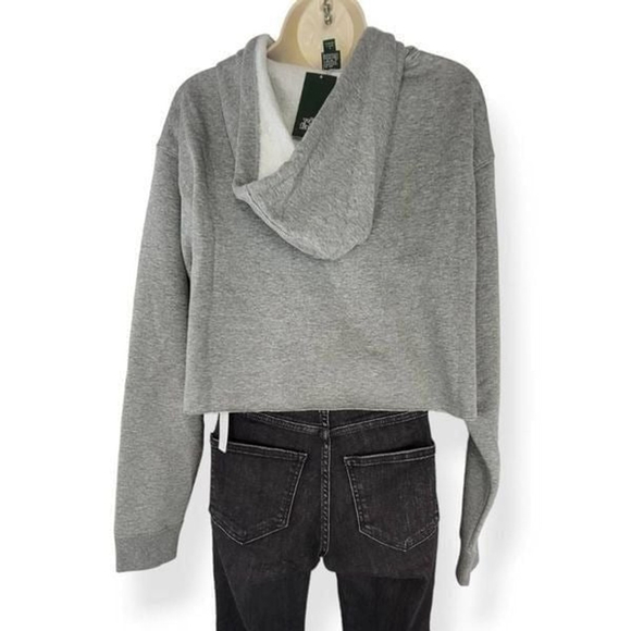Wild Fable Gray Cropped hoodie Small - Picture 2 of 2